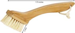 img 3 attached to 🌿 Bamboo Naturals Kitchen Tool - Plastic-Free Coconut Fiber Dish Brush for Sustainable, Eco-Friendly Home Cleaning