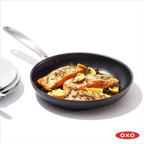 img 3 attached to Premium OXO Good Grips Pro Nonstick Dishwasher Safe Frying Pan, 10-inch - Black