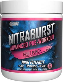img 4 attached to 💪 Giant Sports International NITRABURST Pre Workout Powder: Enhance Blood Flow, Amplify Strength and Energy Levels, Boost Exercise Performance - Creatine Free!