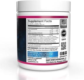img 2 attached to 💪 Giant Sports International NITRABURST Pre Workout Powder: Enhance Blood Flow, Amplify Strength and Energy Levels, Boost Exercise Performance - Creatine Free!