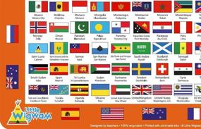 img 2 attached to 🌍 Flags Capitals Placemat by Little Wigwam