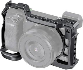 img 4 attached to SMALLRIG CCS2493: High-Quality Cage for Sony Alpha A6600/ILCE 6600 Mirrorless Camera with Cold Shoe Mounts