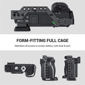 img 2 attached to SMALLRIG CCS2493: High-Quality Cage for Sony Alpha A6600/ILCE 6600 Mirrorless Camera with Cold Shoe Mounts