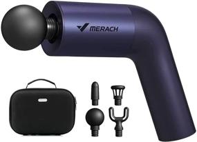 img 4 attached to Массажер Merach Deep Tissue Percussion Muscle Massager - мощная электрическая массажная пушка для профессиональной терапии, тихое и эффективное облегчение боли.