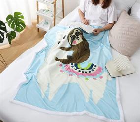 img 1 attached to Sviuse Blanket Cartoon Flannel Bedroom Kids' Home Store