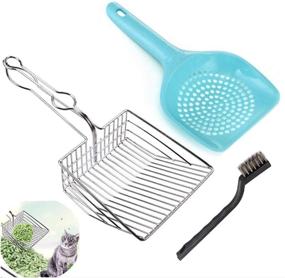 img 4 attached to 🐾 Pet Supplies: Cat Litter Scoop, Heavy Duty Stainless Steel Sifter, Pooper Scooper for Easy Cleaning of Kitty Litter Box