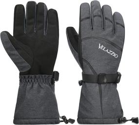 img 4 attached to 🧤 VELAZZIO Ski Gloves - Eco-Friendly with Dupont Sorona: Waterproof, Breathable, and Touchscreen-Compatible