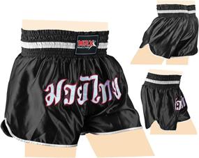 img 1 attached to 🩳 Men's MRX Boxing Shorts: Training, Fight & Muay Thai Shorts for MMA, BJJ, Kickboxing - Ultimate Trunks Clothing