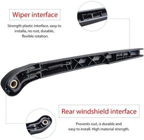 img 2 attached to 🚗 OTUAYAUTO Rear Windshield Wiper Arm Blade Set for BMW X3 2011-2016 - OEM Replacement