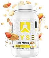 🥜 ryse up supplements 2.3lb vanilla peanut butter flavored ryse loaded protein logo