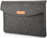 procase portable felt sleeve case for 9.7-11 inch devices - black logo