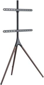 img 4 attached to Universal Screen Tripod TV Display Stand for 45-65 inches, Adjustable TV Mount with Swivel and Tripod Base by Link2Home