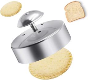 img 4 attached to 🥪 FENDIC Sandwich Cutter and Sealer for Kids - 3.5" Stainless Steel Round Sandwich Cutter, Decruster, and Maker for Sandwiches, Hamburgers, and Pies