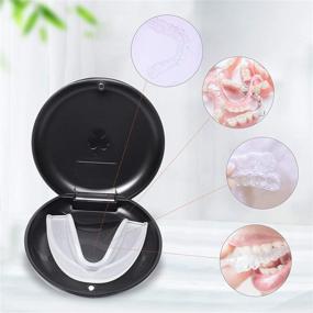 img 1 attached to 🦷 Black Orthodontic Retainer Case - Pack of 2, Durable & Sturdy Retainer Storage Case