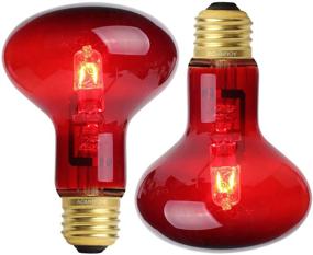 img 4 attached to 🦎 Aomryom 100W 2 Pack Infrared Heat Lamp Bulb - Red Light Heat Bulbs for Pet Lizards, Bearded Dragons, Chameleons, Snakes, Reptiles & Amphibians