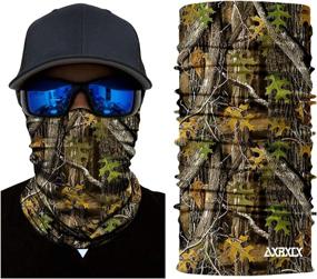 img 3 attached to 👑 AXBXCX 2 Pack Seamless Neck Gaiter Bandana Face Mask - Ideal Camouflage Print for Ultimate Sun Protection in Outdoor Activities