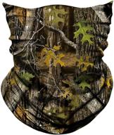 👑 axbxcx 2 pack seamless neck gaiter bandana face mask - ideal camouflage print for ultimate sun protection in outdoor activities логотип