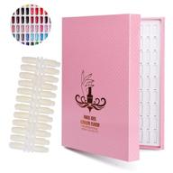 💅 noverlife 216 nail colors chart display: gel polish book with 216 false nail tips for salon professionals - nail swatches practice board logo