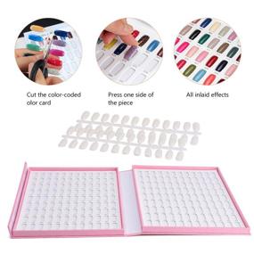 img 2 attached to 💅 Noverlife 216 Nail Colors Chart Display: Gel Polish Book with 216 False Nail Tips for Salon Professionals - Nail Swatches Practice Board