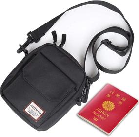img 4 attached to Travel Messenger Bag with Passport Holder and RFID Blocking Technology