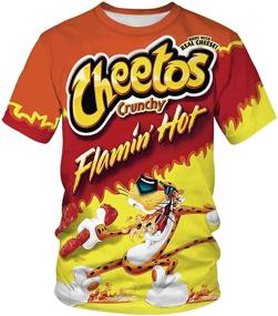 img 4 attached to Keasmto Noodles Chicken Shirts: Stylish Men's Summer Clothing Choice