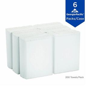 img 2 attached to Superior Quality: Georgia-Pacific Professional Series Premium 1-Ply C-Fold Paper Towels - 200 Towels/Pack, 6 Packs/Case