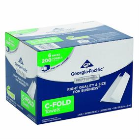 img 1 attached to Superior Quality: Georgia-Pacific Professional Series Premium 1-Ply C-Fold Paper Towels - 200 Towels/Pack, 6 Packs/Case