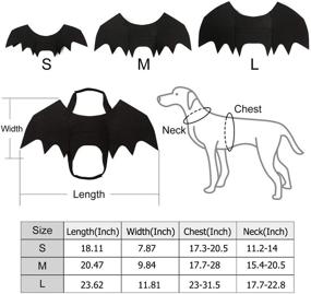 img 3 attached to 🦇 Halloween Pet Bat Wings Costume - BWOGUE Dog Cosplay Apparel for Small to Large Sized Dogs with Party Decoration