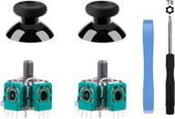 xbox one controller replacement: 3d analog joystick thumbsticks sensor module - 2 pairs with included tools for improved performance logo