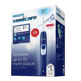 img 2 attached to Deep Blue Philips Sonicare 2 Series Plaque Control Electric Toothbrush with Rechargeable Battery, Model HX6211/92