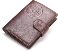 contacts genuine leather passport trifold travel accessories logo