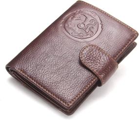 img 4 attached to Contacts Genuine Leather Passport Trifold Travel Accessories