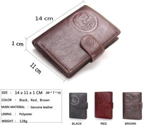 img 2 attached to Contacts Genuine Leather Passport Trifold Travel Accessories