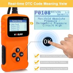 img 1 attached to 🔍 VXDAS OBD2 Scanner NT210: Advanced Auto Diagnostic Code Reader for Check Engine Light 2020