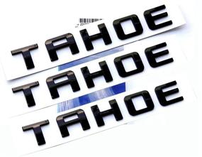 img 4 attached to Yoaoo 3x ОЕМ черные значки с надписью Tahoe для GM 07-16 Tahoe - глянцевые и блестящие эмблемы