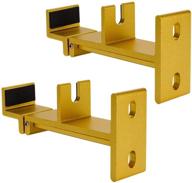 🔊 universal soundbar mount bracket wall mounting for tv sound bar - adjustable & extendable length, golden finish logo