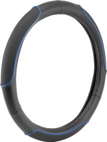 img 1 attached to 🔵 Bell Automotive Universal Hyper-Flex Core Steering Wheel Cover, Blue - 22-1-97040-9