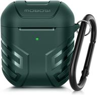 mobosi vanguard armor series airpods case cover designed for airpods 2 &amp logo