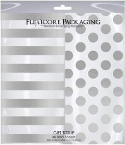 img 2 attached to Flexicore Packaging Silver Striped Tissue