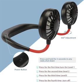 img 1 attached to Personal Portable Neckband Wearable Adjustable Heating, Cooling & Air Quality
