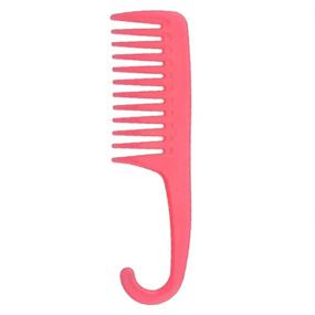 img 1 attached to Durable Salon Shower Combs - Gentle Wide Tooth Detangling for Thick and Long Hair, Wet or Dry