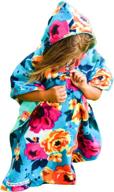 mermaid floral car seat poncho: a reversible, warm, and safe traveling cover with toddler girls blanket design for comfortable use over seat belts logo