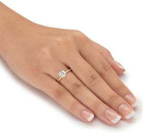 img 2 attached to Yellow Sterling Zirconia Solitaire Engagement