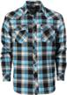 gioberti western brushed checkered charcoal men's clothing for shirts logo