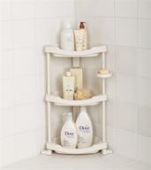 🛁 tenby living corner shower caddy - 3 shelf bathroom organizer with adjustable shelves logo