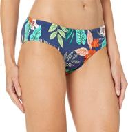 🩱 hobie junior's ruffled hipster bikini bottom in solid color logo