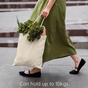 img 2 attached to EcoRight Canvas Tote Bag: Stylish & Sustainable Shopping Companion for Women