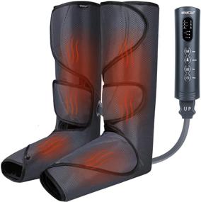 img 4 attached to 🦶 CINCOM Foot and Leg Massager: Heat, Air Compression, Circulation Boost, Muscle Relaxation - 3 Modes, 3 Intensities, 2 Heating Super Quiet
