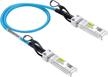 blue colored 10g cable sfp h10gb cu0 3m logo