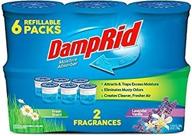 damprid moisture absorber 6 pack: 3 fresh scent & 3 lavender vanilla, по 10,5 унций каждый - идеальное решение для контроля влажности! логотип